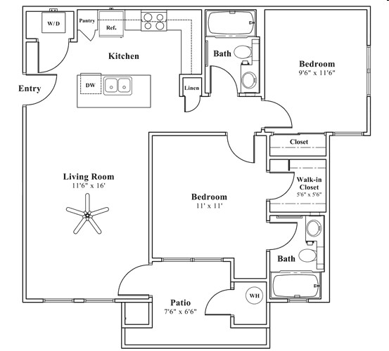 2x2 Small 2015 2015 floor plan